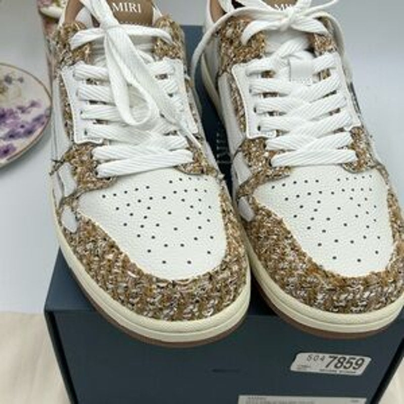 Men's Amiri BOUCLE SKEL low top sneakers size 46