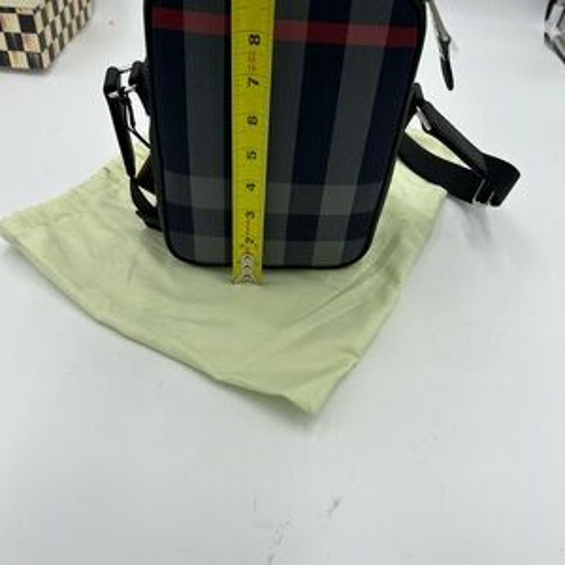 Men's Burberry, paddy check messenger bag adjustable strap made in Italy