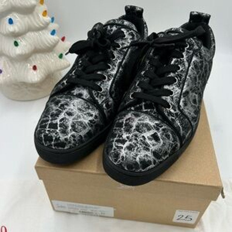 Men's Christian Louboutin, Louis Jr, orlato flat sneakers size 46 made in Italy