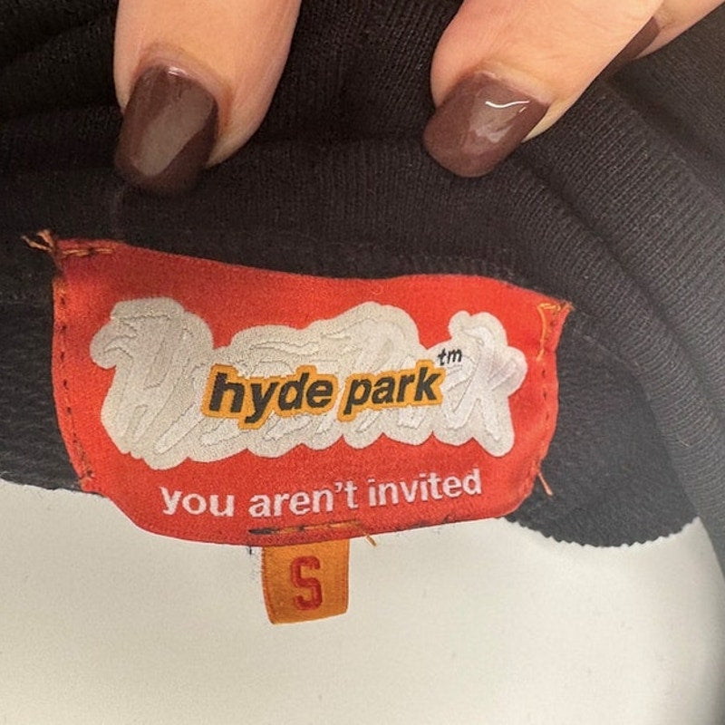 Men's Hyde Park "You Aren't Invited" Easy Does It Double Heart Hoodie Black S