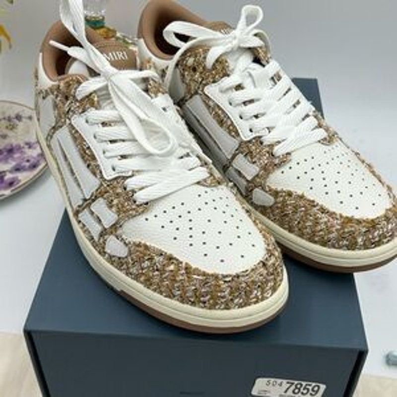 Men's Amiri BOUCLE SKEL low top sneakers size 46