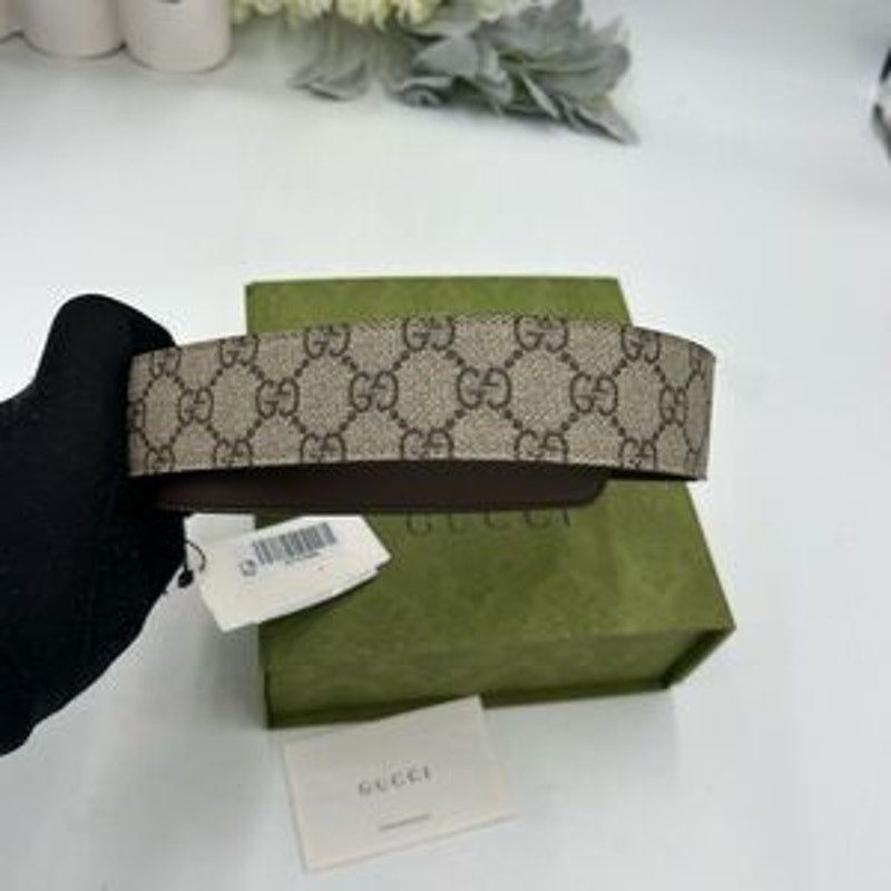 Unisex Gucci GG Marmont, Supreme leather/canvas belt size 80 cm/32 inches