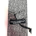 Dolce & Gabbana NWT Men’s Silver Patterned Silk Tie Made in Italy