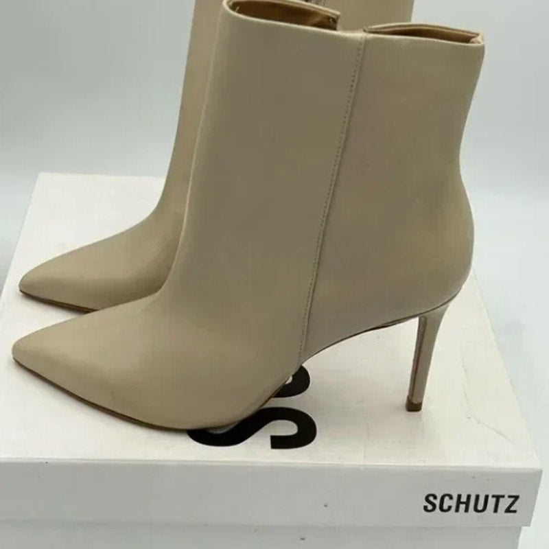 Women’s Schutz Mikki leather ankle boots size 7.5 made in Brazil