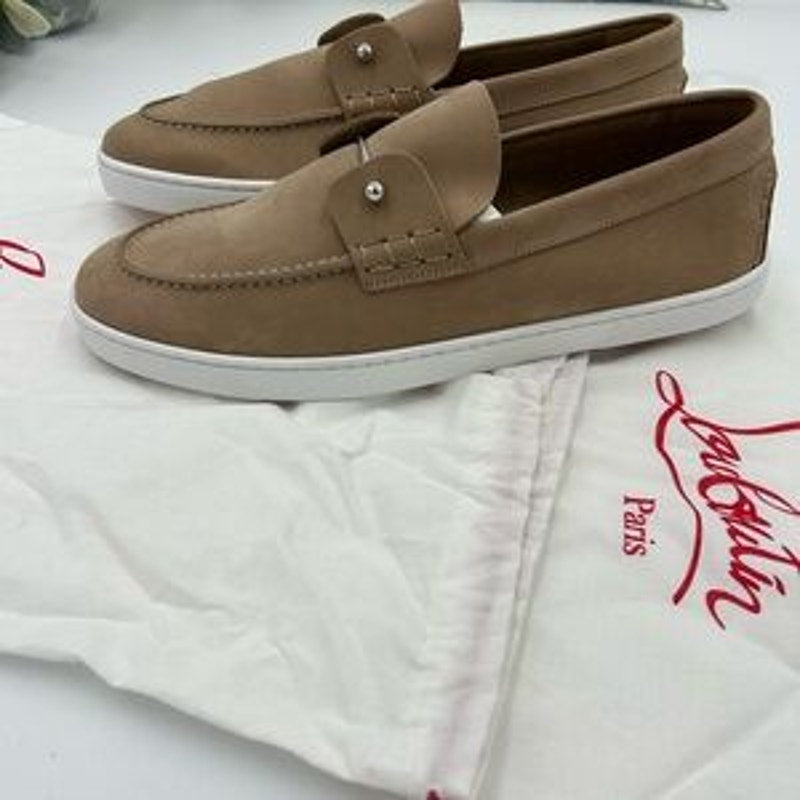 Men's Christian Louboutin CHAMBELIBOAT loafers size 10 made in Italy