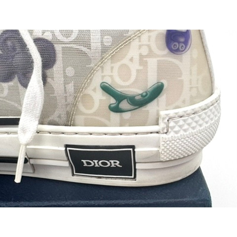 Men's Dior x Kenny Scharf Technical Oblique Patch B23 High Top Sneakers Size 46