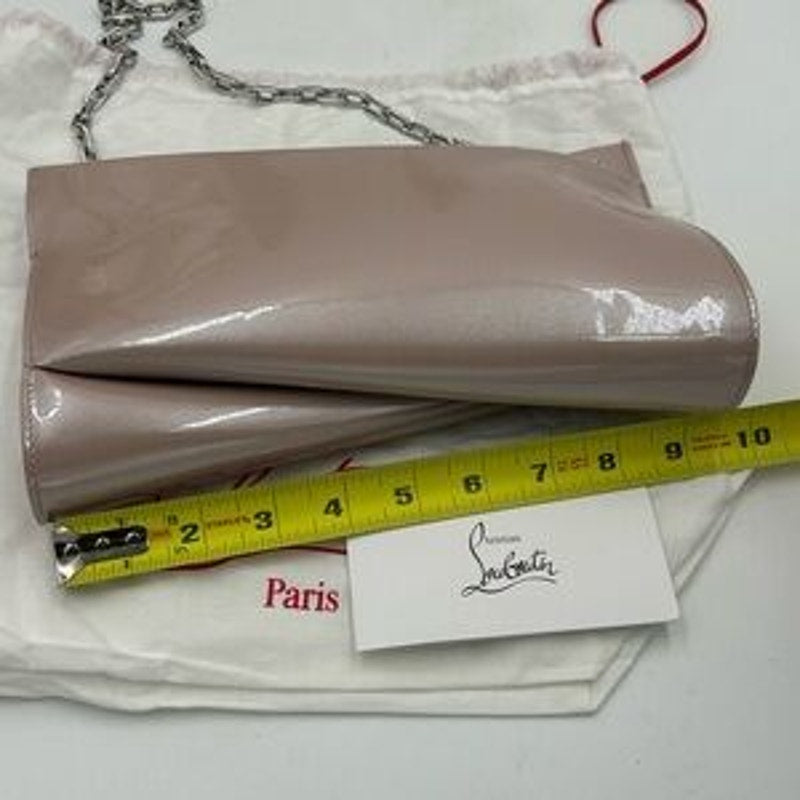 Women's Christian Louboutin LOUBITWIST patent Leather clutch/shoulder bag