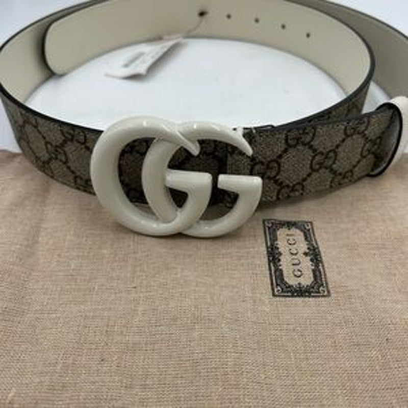 Men's Gucci GG Supreme, Marmont, leather belt size 44 inches/110 cm made Italy