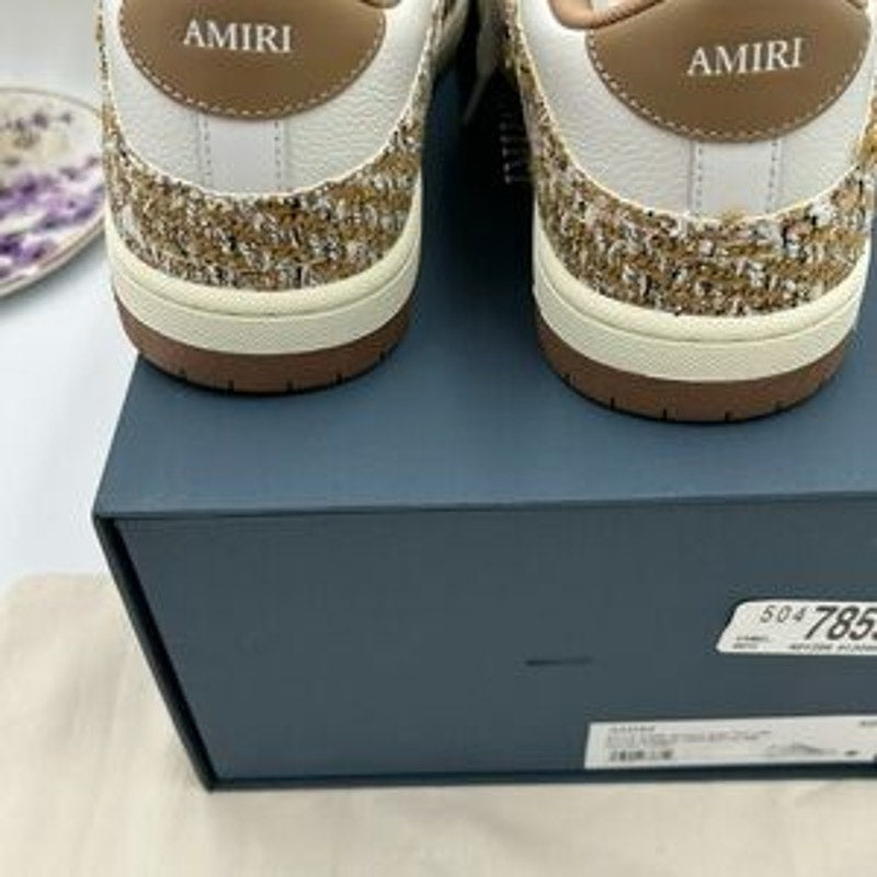 Men's Amiri BOUCLE SKEL low top sneakers size 46