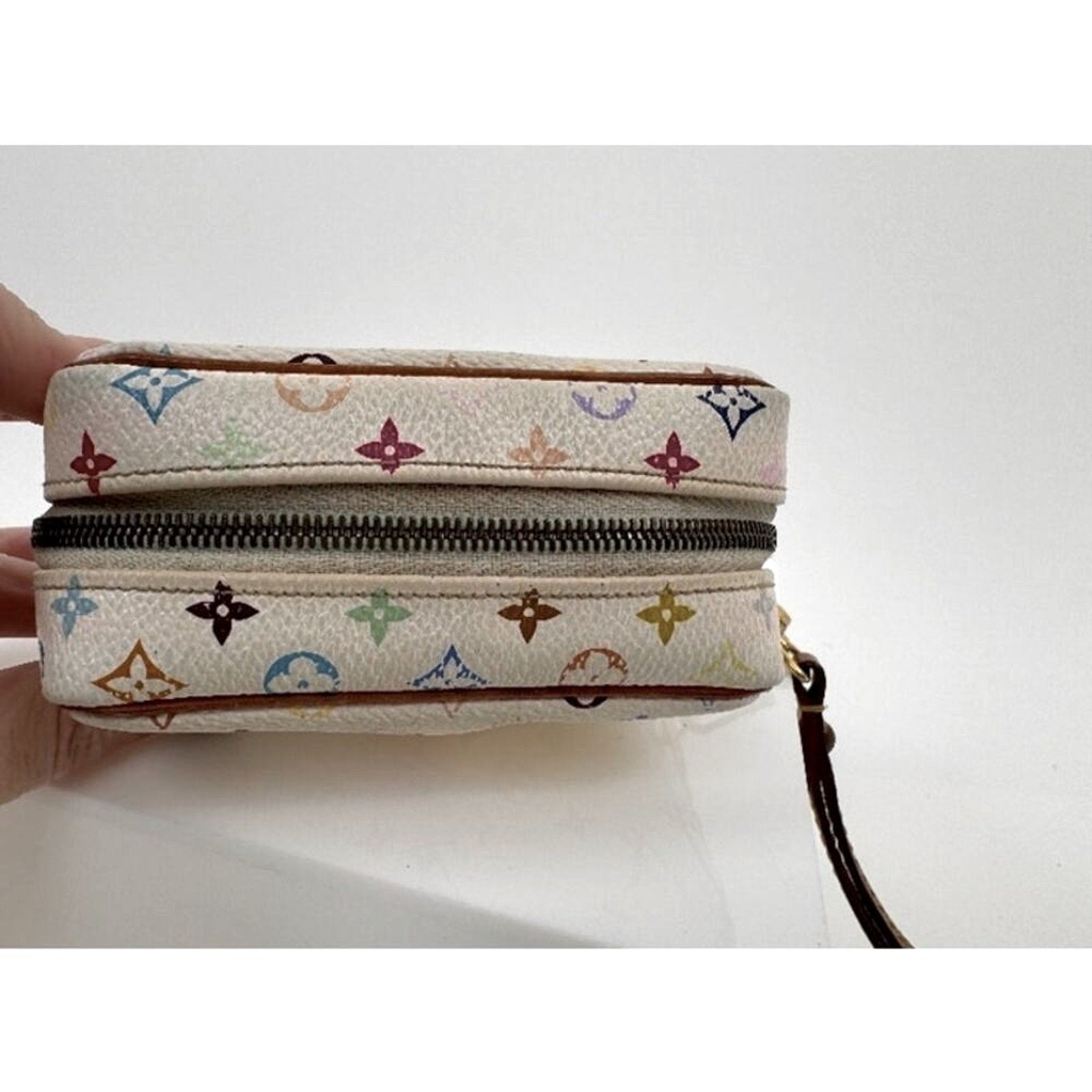 Louis Vuitton Takashi Murakami Monogram Multicolore Trousse Wapity Clutc…