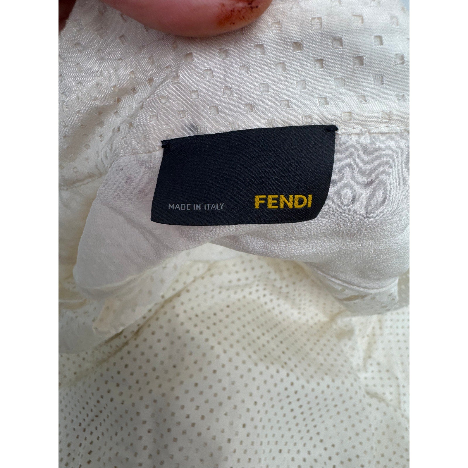 Fendi NWT 100% Silk Button Down Shirt Size IT 42 / US 4