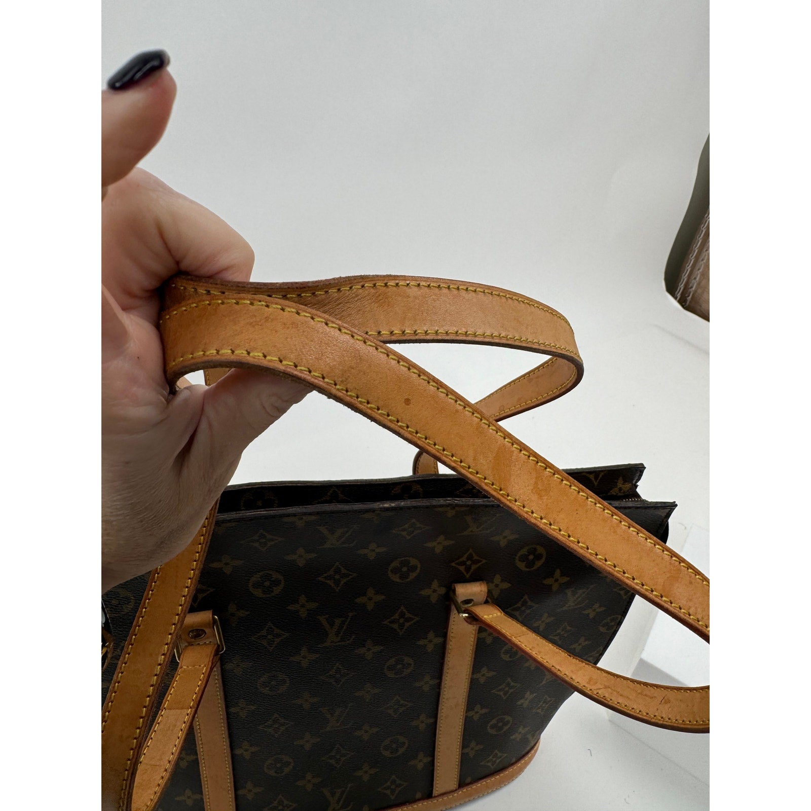Louis Vuitton Brown Coated Canvas Monogram Babylone Zip Top Handle Bag