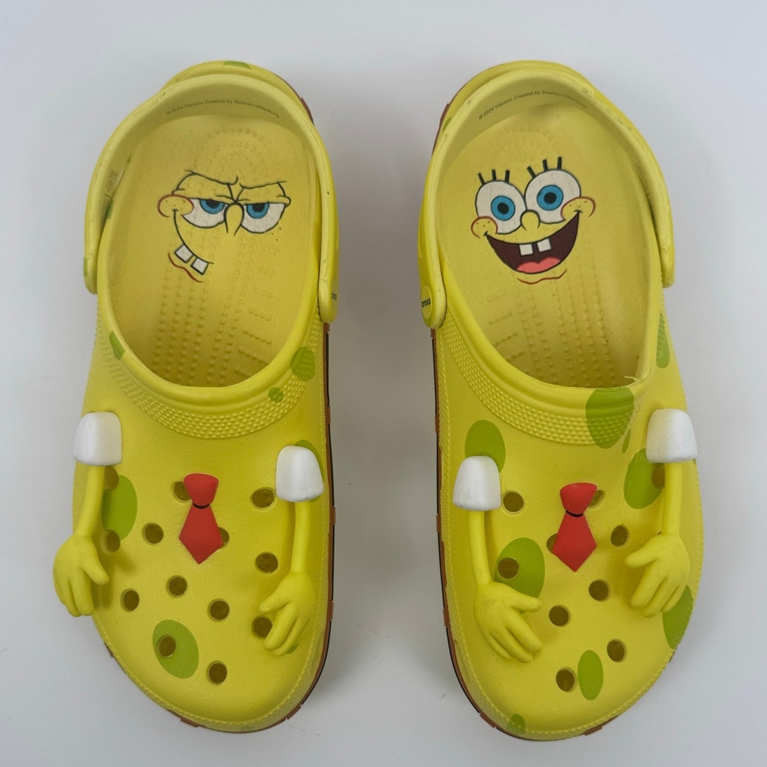 Men's Crocs x SpongeBob SquarePants Special Edition Classic Clogs Size 13