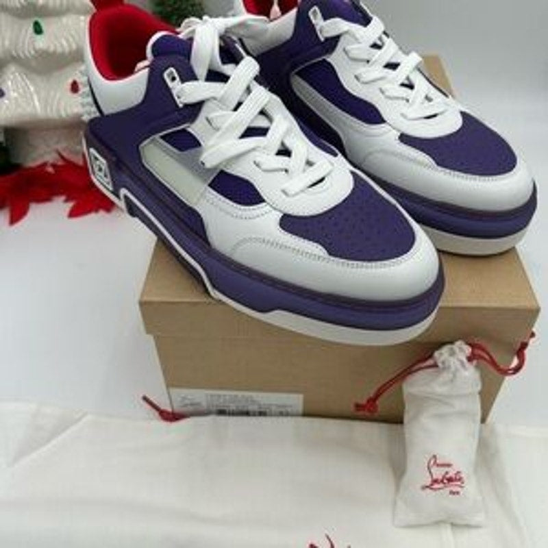 Men's Christian Louboutin ASTROLOUBI Leather/suede low top sneakers size 43