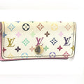 Women’s Louis Vuitton x Murakami monogram snap closure key holder, pink interior