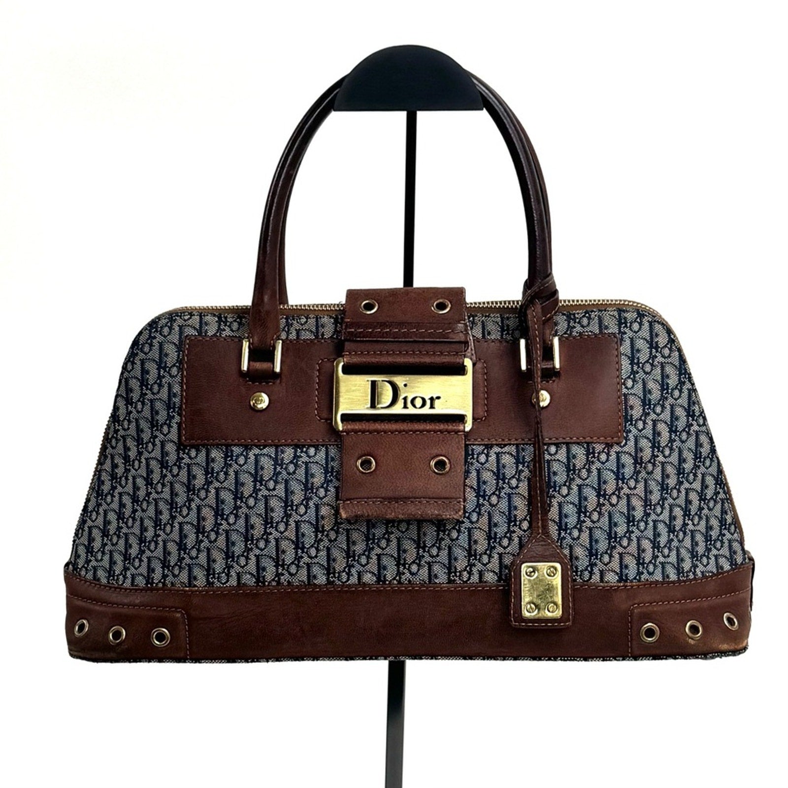 Christian Dior Diorissimo Trotter Canvas Street Chic Dome handbag or Satchel.