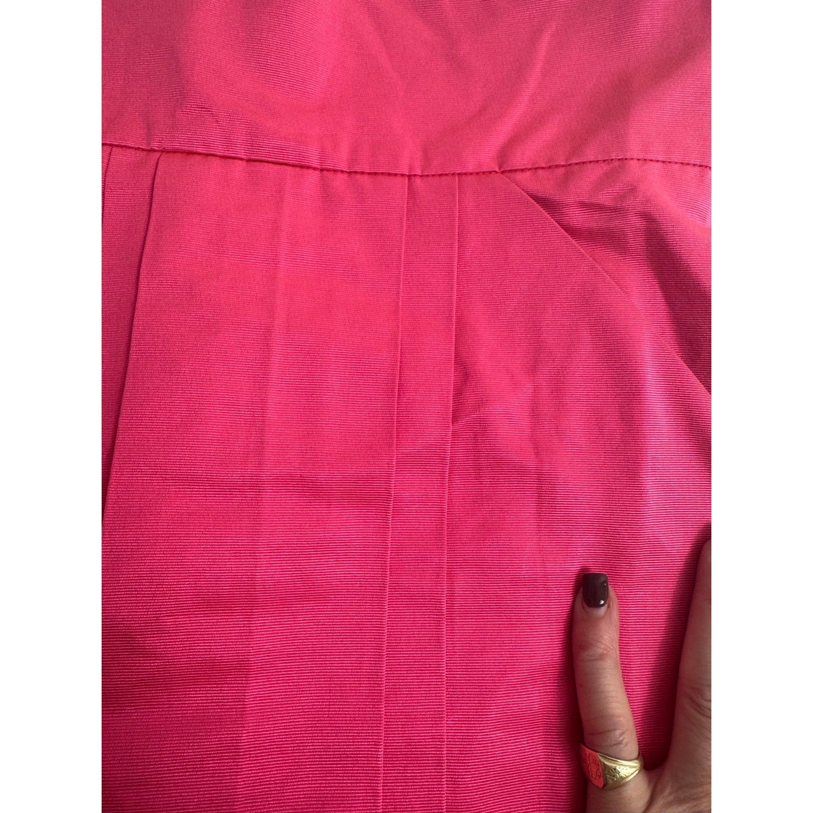Martin Grant Paris NWT Structured A-Line Skirt – Hot Pink Silk Blend – Size S