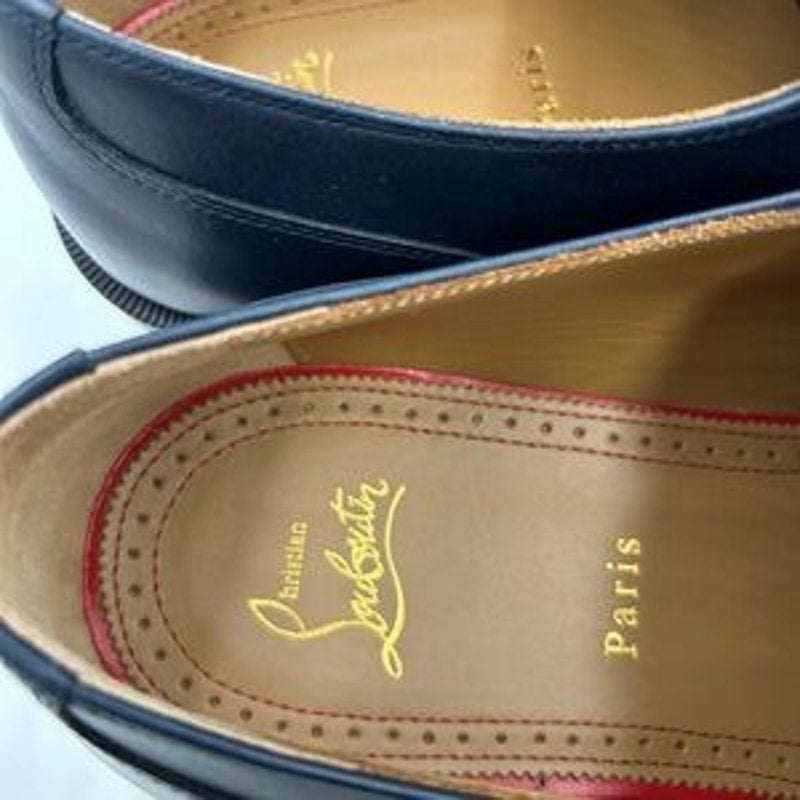 Men's Christian Louboutin DAVISOL navy Oxford, Derby shoe size 43 made in Italy