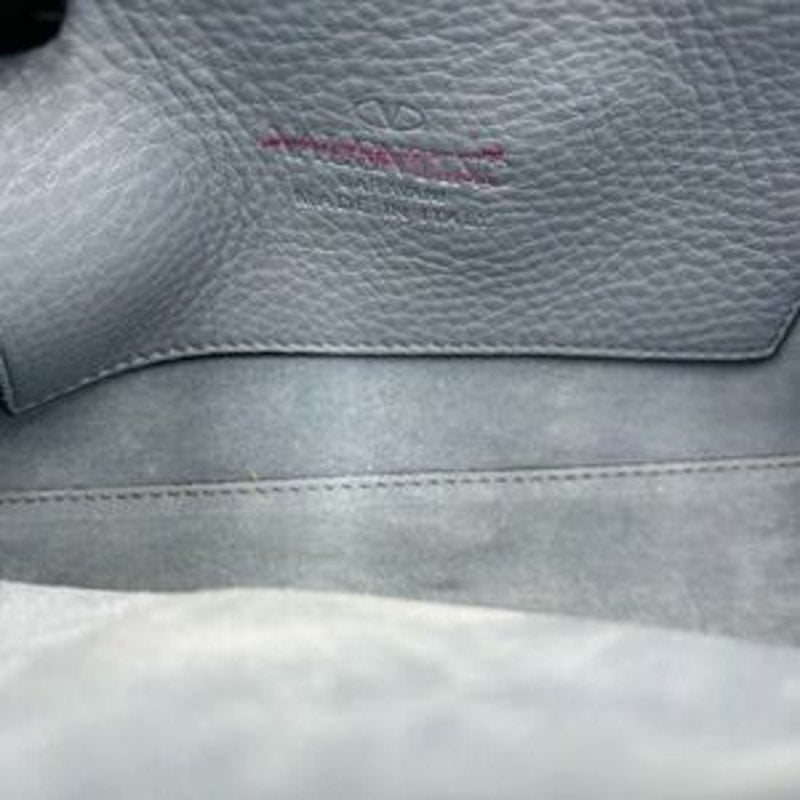 Valentino Garavani Women's Blue Studded calf skin Crossbody bag made Italy