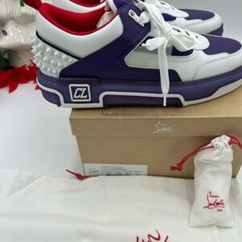 Men's Christian Louboutin ASTROLOUBI Leather/suede low top sneakers size 43