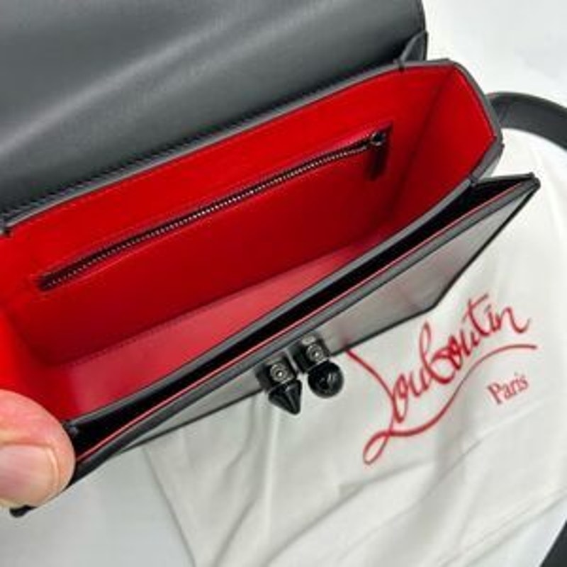 Women’s Christian Louboutin carasky spiked Crossbody bag made in Italy