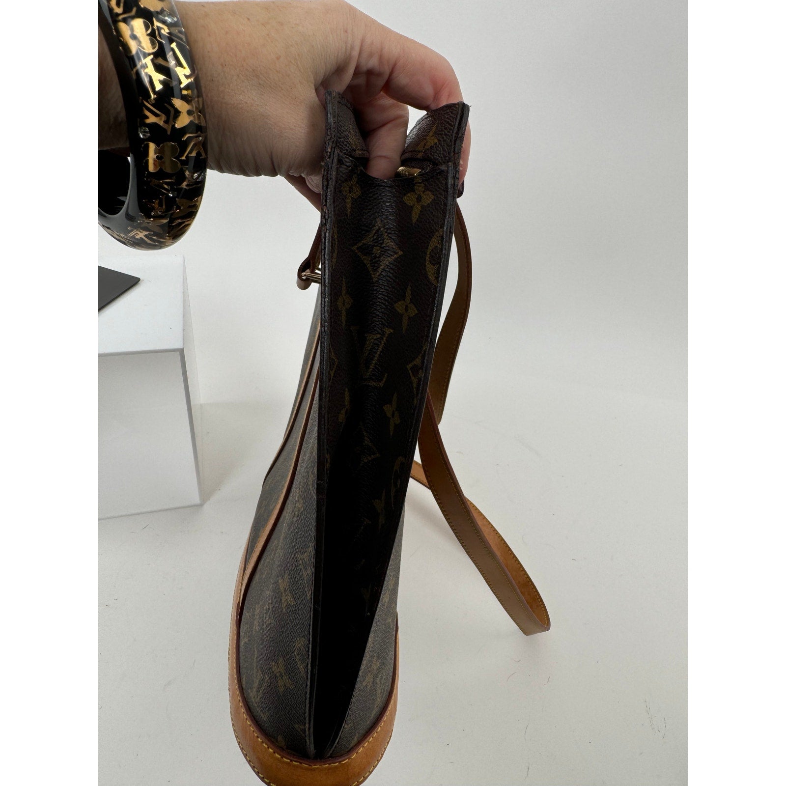 Louis Vuitton Brown Coated Canvas Monogram Babylone Zip Top Handle Bag