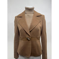 Max Mara Cashmere Notch Collar Blazer Jacket – Size 8 – Horn Toggle Closure