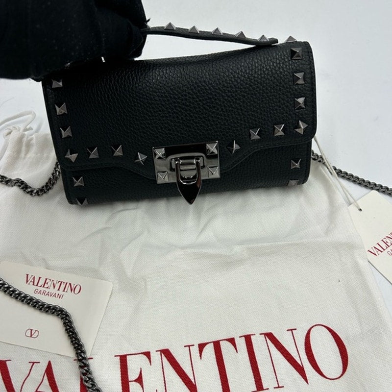 Women's Valentino Garavani rock stud, wallet on a chain made in Italy