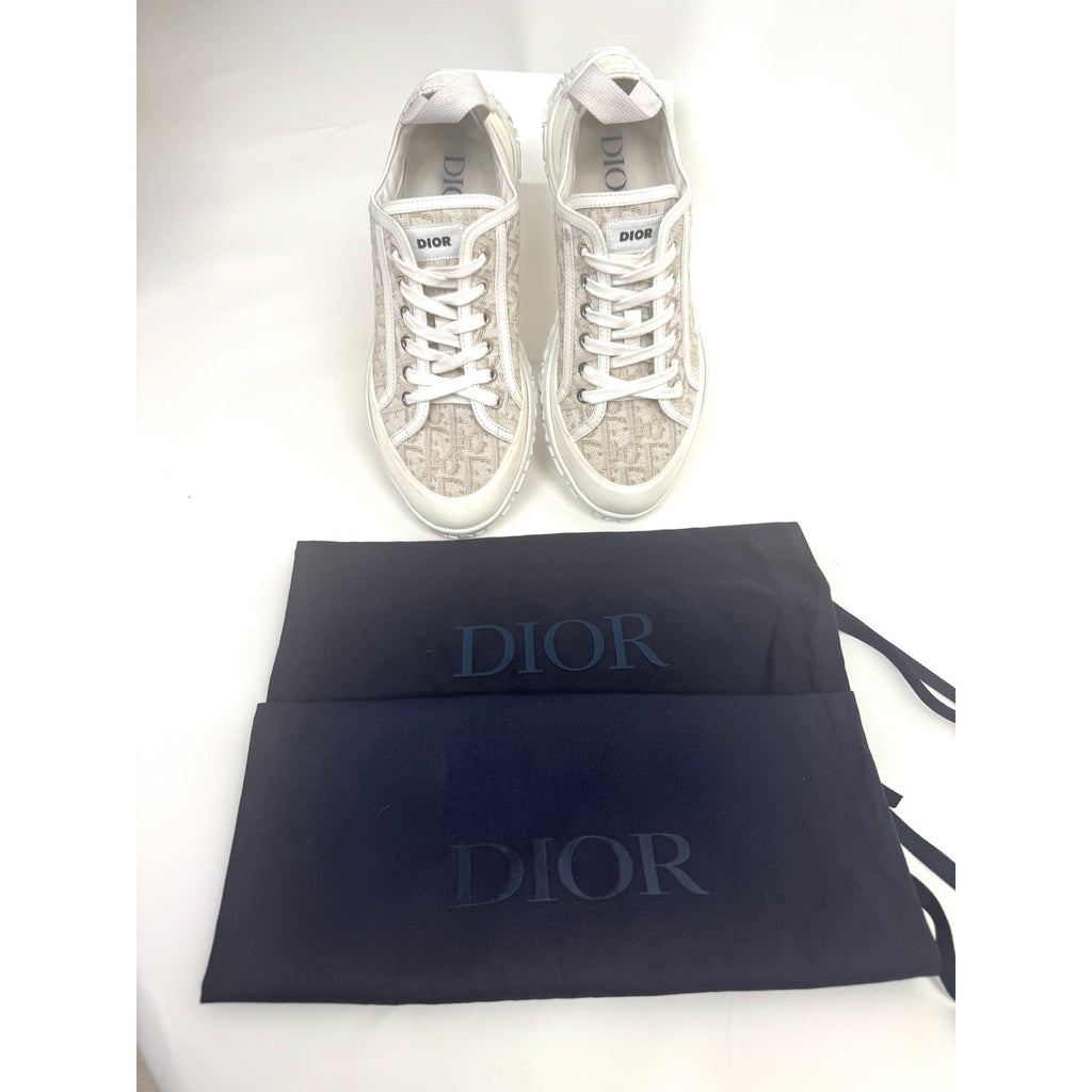 Christian Dior Men's B28 Oblique Low-Top Sneakers Size 41