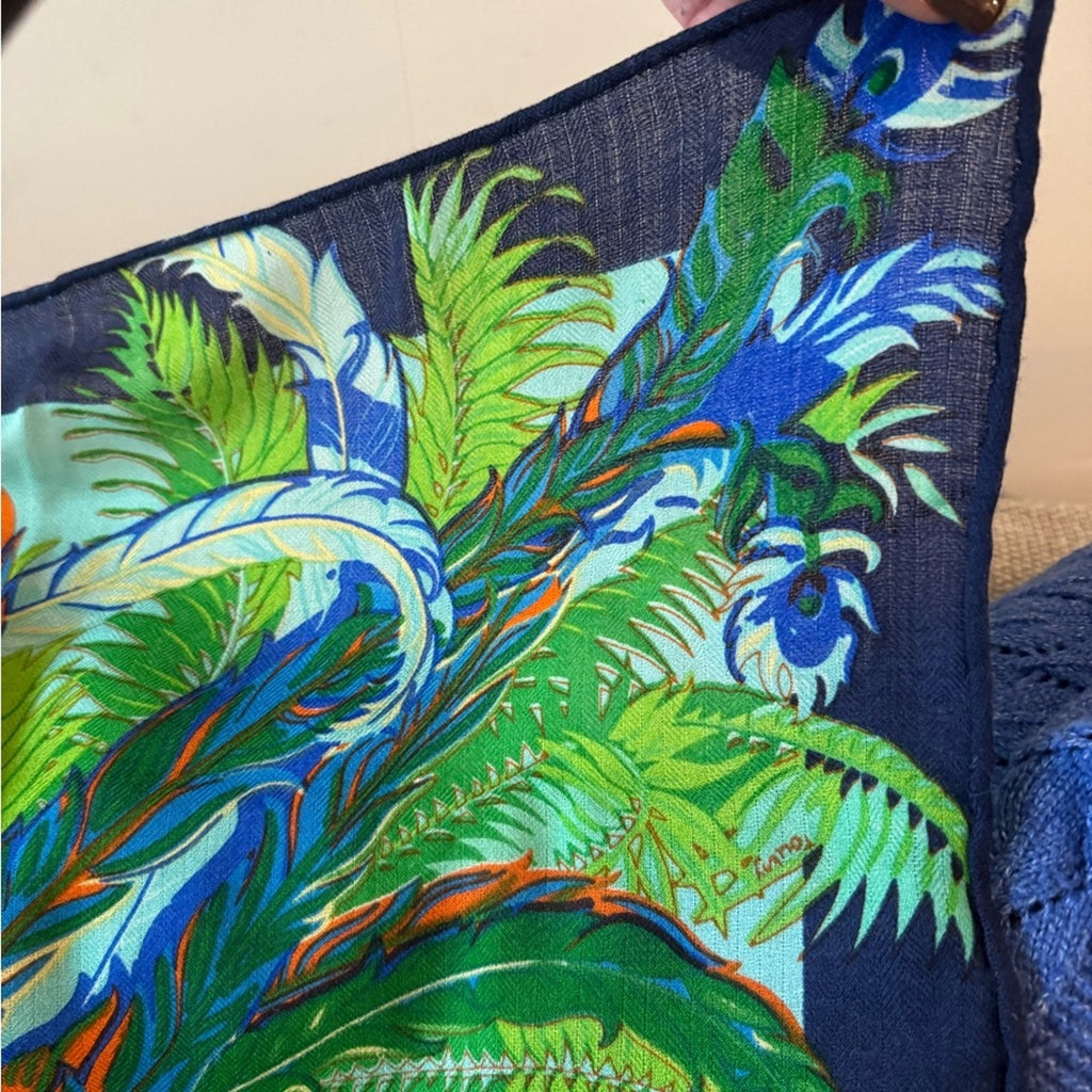 Hermès cashmere, equestrian/jungle themed scarf. Indescribably beautiful piece