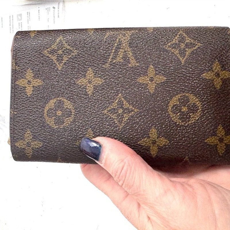 Louis Vuitton Monogram Portefueille Viennois kiss lock French purse wallet