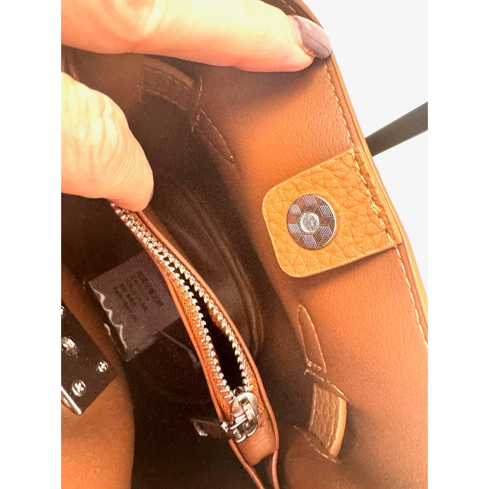 Brown Leather 3-Way Multi-Functional Bag - Crossbody, Tote & Shoulder with Charm
