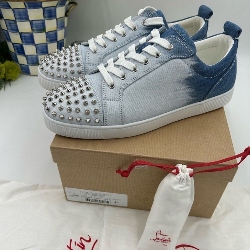 Men's Christian Louboutin, Louis Jr spikes size 44 made in Italy