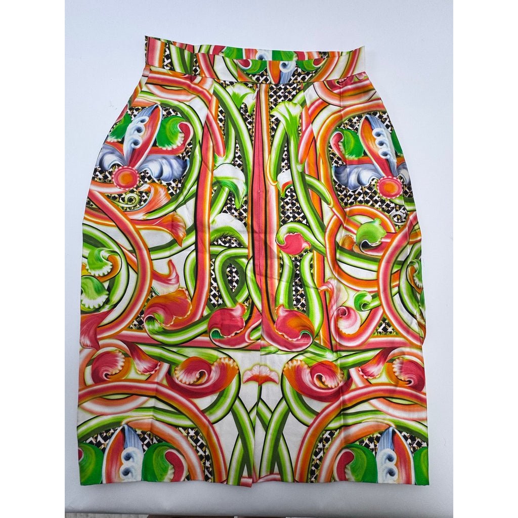Peter Pilotto NWT Silk Floral Pencil Skirt US 4 UK 8 Multicolor Designer