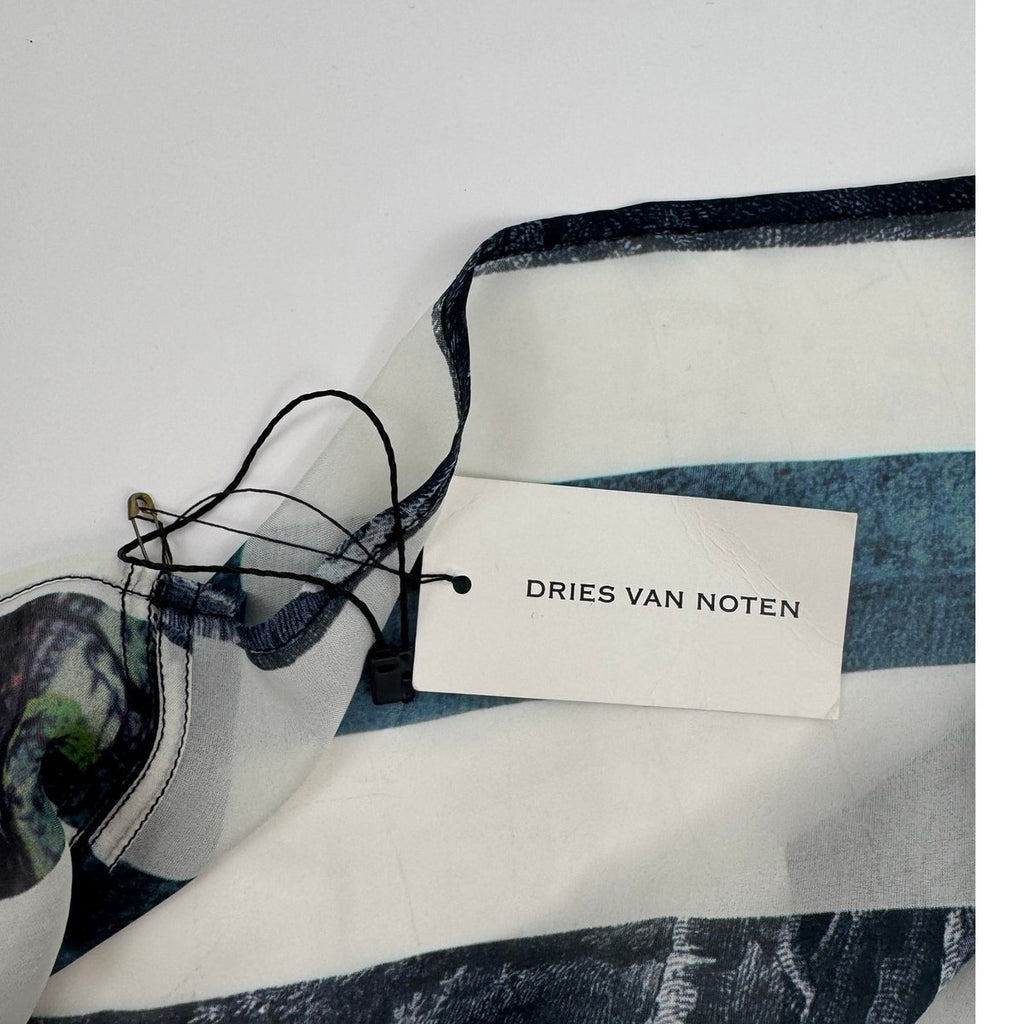 Dries Van Noten Striped Patterned Wrap – Multi-Way Dress, Skirt, Top & Head Wrap