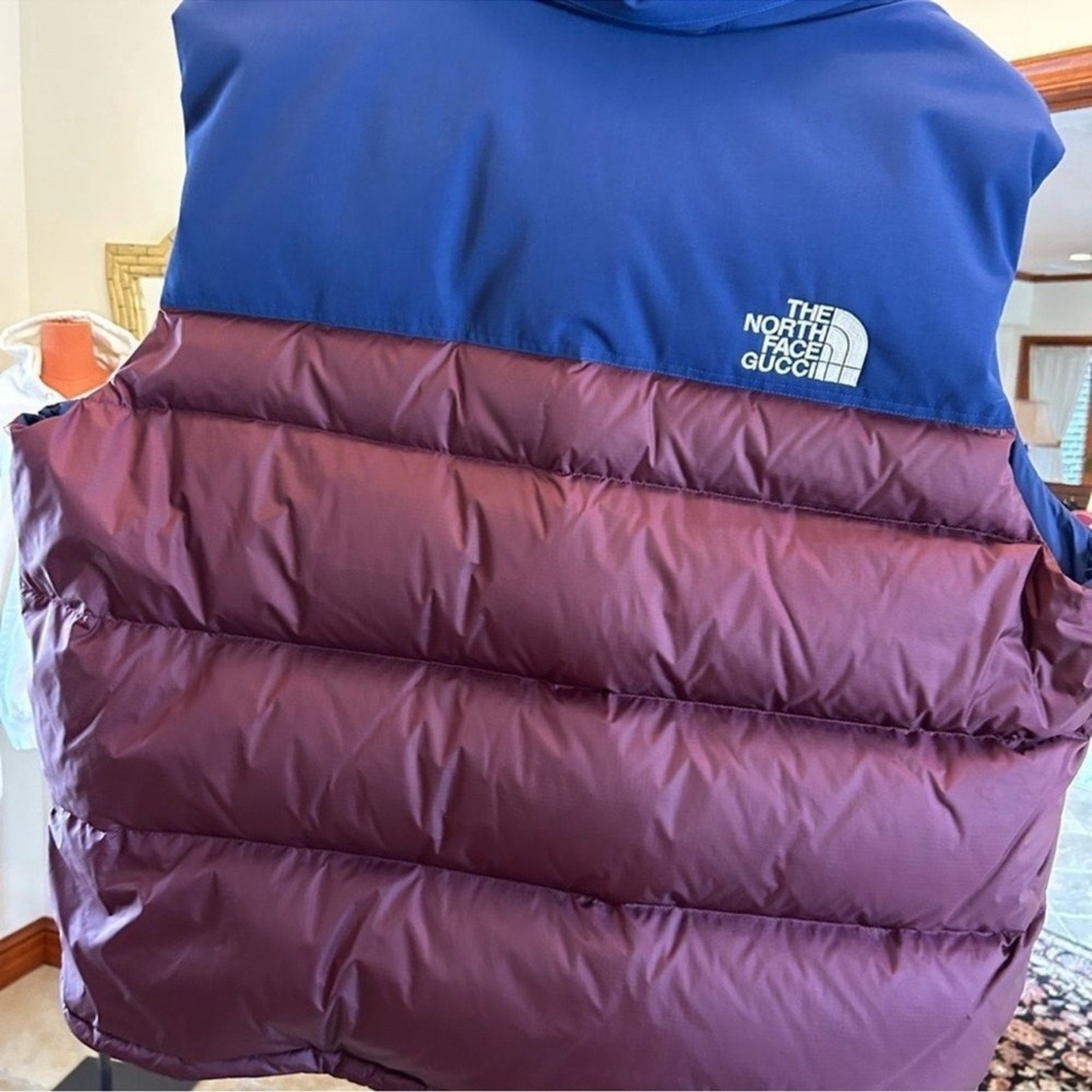 Men's Gucci, X Northface puffer vest size XXXL with dust bag Size: 
3XL