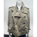 Burberry Brit Women's Khaki Olive-Tone Jacket – Size US 10 (Fits Medium)