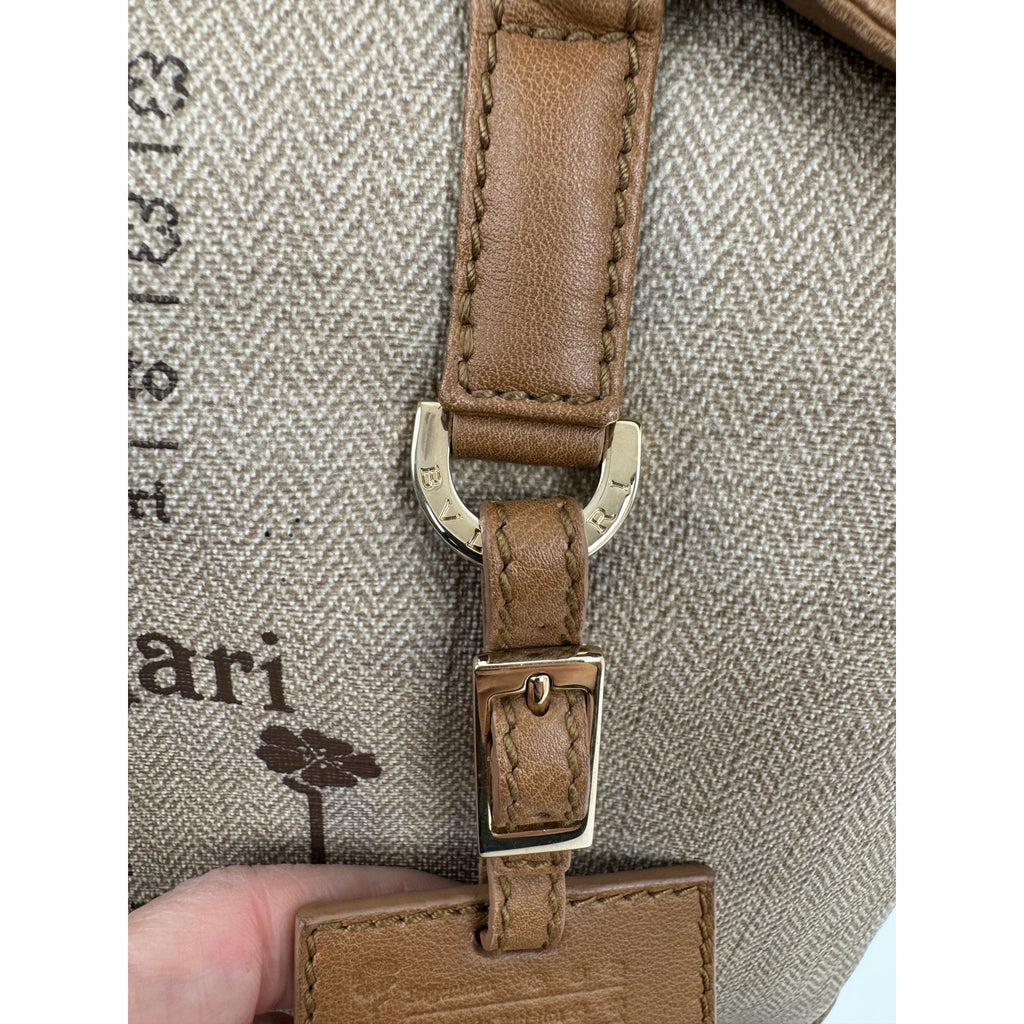 Bulgari Speedy Type Bag With Long Strap With Matching Trifold Wallet