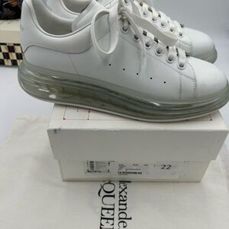 Men's Alexander, McQueen oversized clear sole sneakers size 44 made in Italy