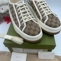 Gucci Brown GG Monogram low top platform Sneakers size 11 made in Italy