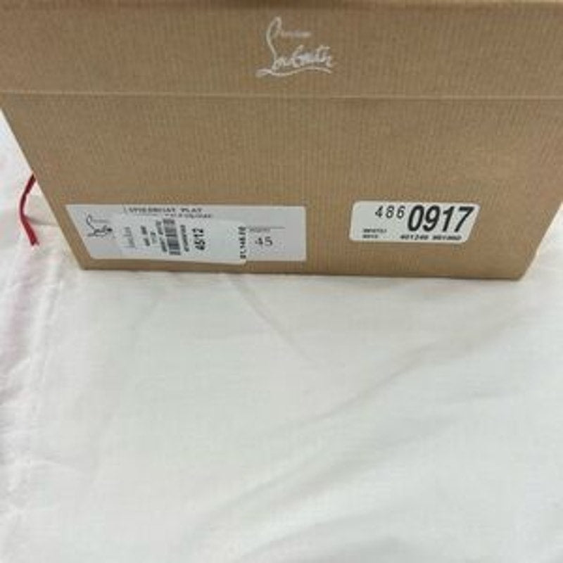 Men's Christian Louboutin roller boat spiked sneakers size 45 made in Italy