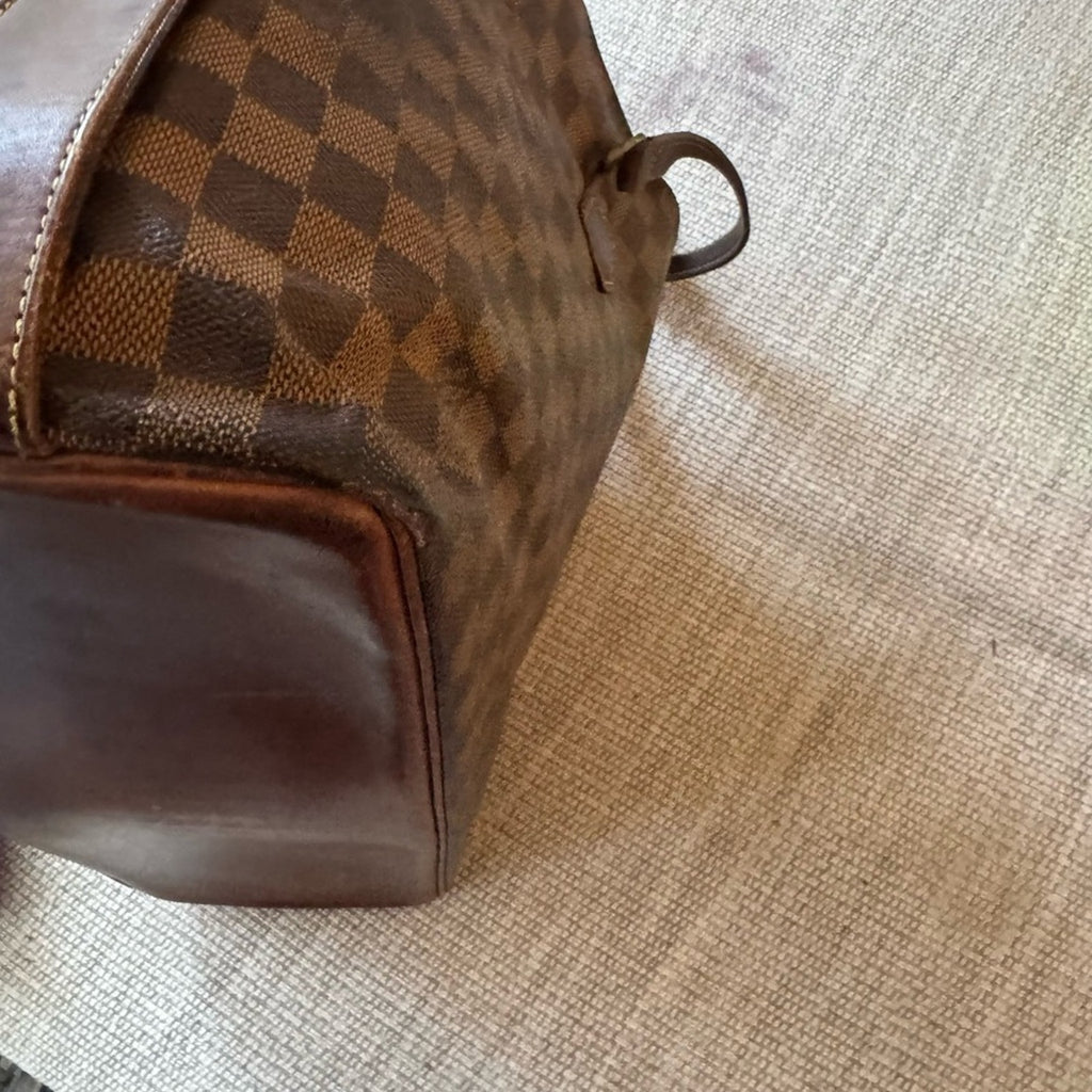 Louis Vuitton Damier Ebene tote, similar size to a Neverful..and functionality