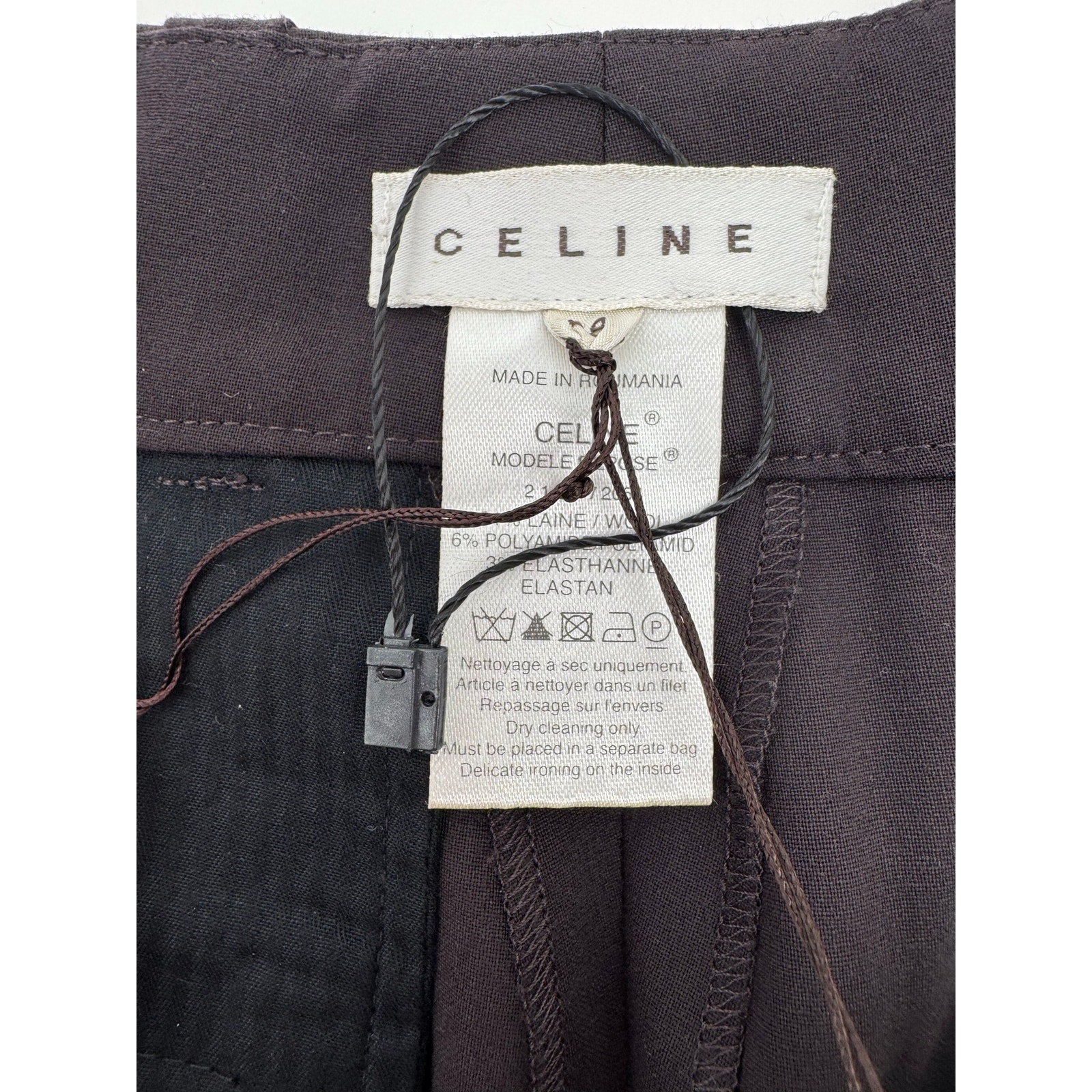 Celine NWT Brown Wool Blend Dress Pants – Size FR 38 / M