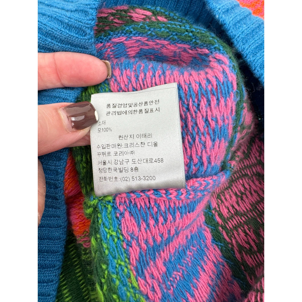 Men's Dior x Stussy Collab Wool Sweater – Oversized Size M Fits Like L