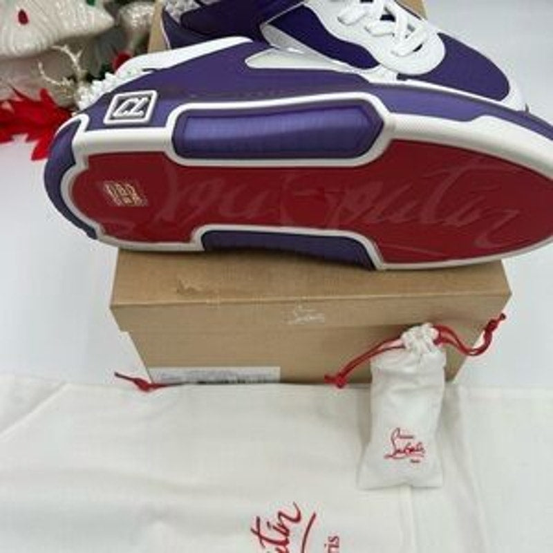 Men's Christian Louboutin ASTROLOUBI Leather/suede low top sneakers size 43