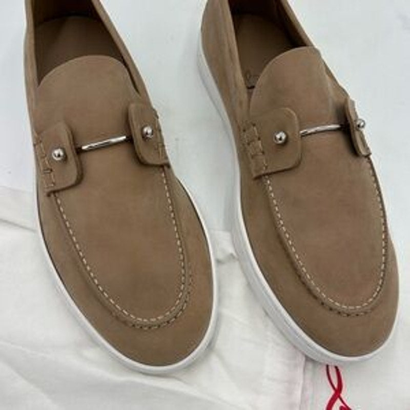 Men's Christian Louboutin CHAMBELIBOAT loafers size 10 made in Italy