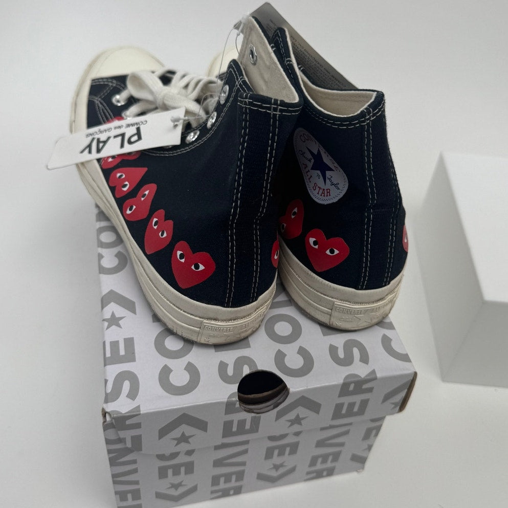 Comme des Garcons x Converse NIB Unisex Heart High Top Sneakers M8.5 W10.5
