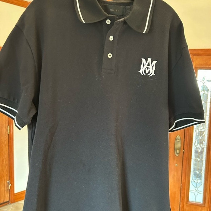 Men's Amiri MA logo polo shirt size medium, made in Italy