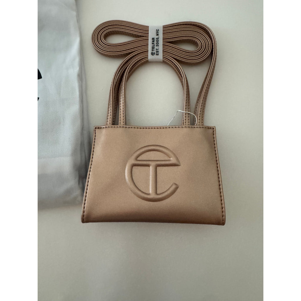 Telfar NWT Rose Gold Giftable Small Shopper Bag