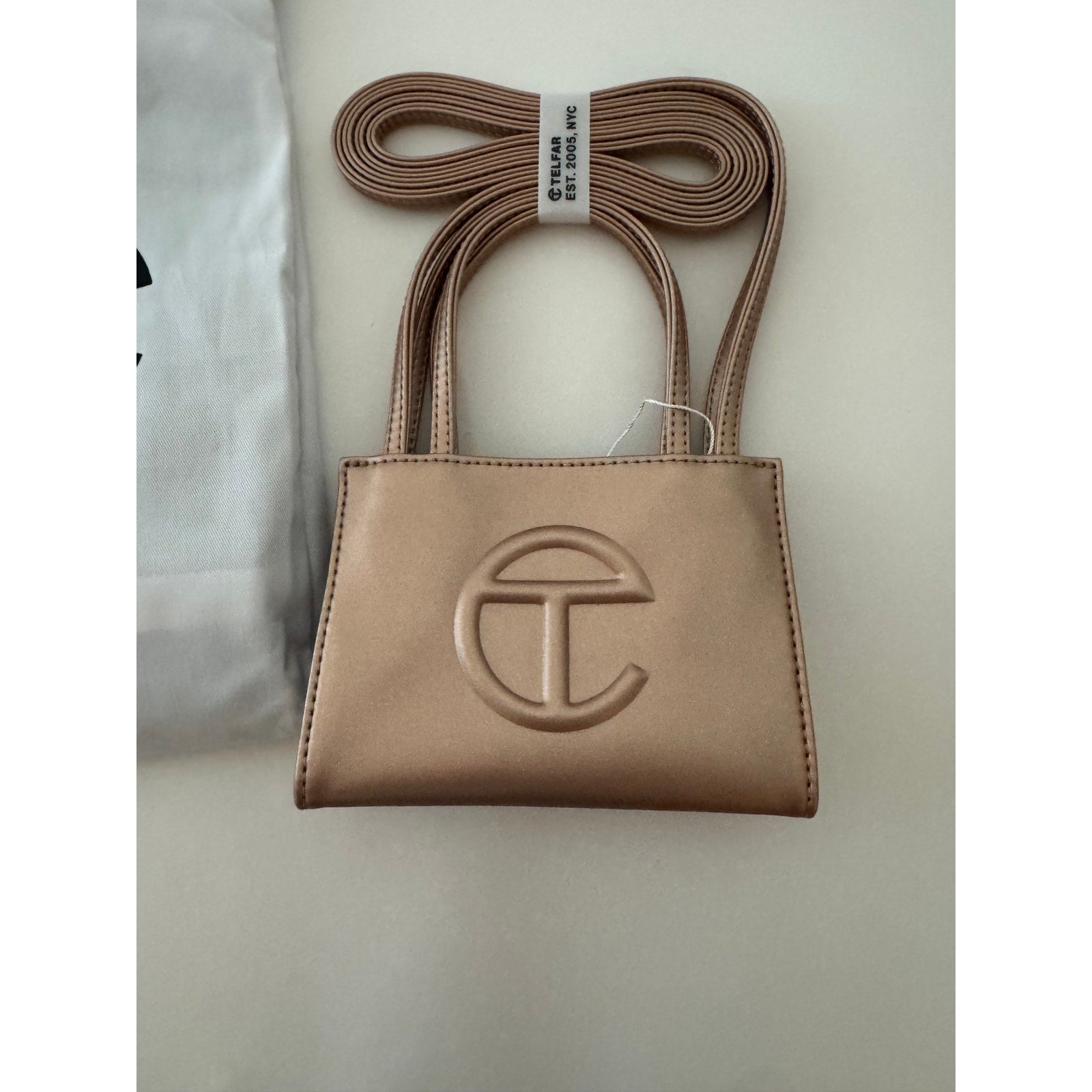Telfar NWT Rose Gold Giftable Small Shopper Bag